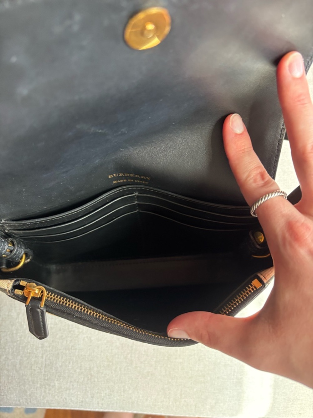Burberry Hampshire Check Crossbody Bag - Picture 6 of 16